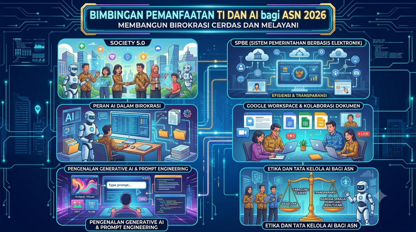 Bimbingan Pemanfaatan Teknologi Informasi dan Artificial Intelligence bagi  ASN Di Lingkungan Pemerintah Kabupaten Tahun 2026